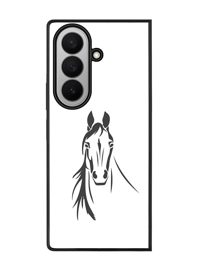 Stylizedd For Samsung Galaxy Z Fold7 Case,Slim fit Camera Protection, Shockproof Thin Phone cover  - Arabian Stallion