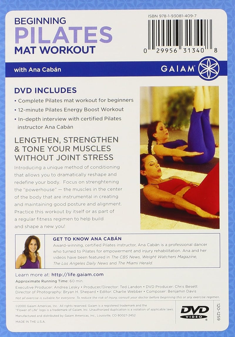 Gaiam Pilates  Beginning Mat Workout - Image 2