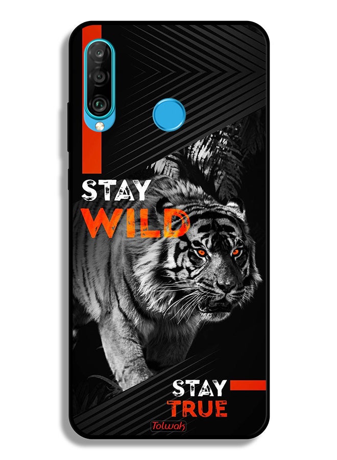 Tolwak Huawei P30 lite Protective Case Cover Stay Wild Stay True  - Image 2