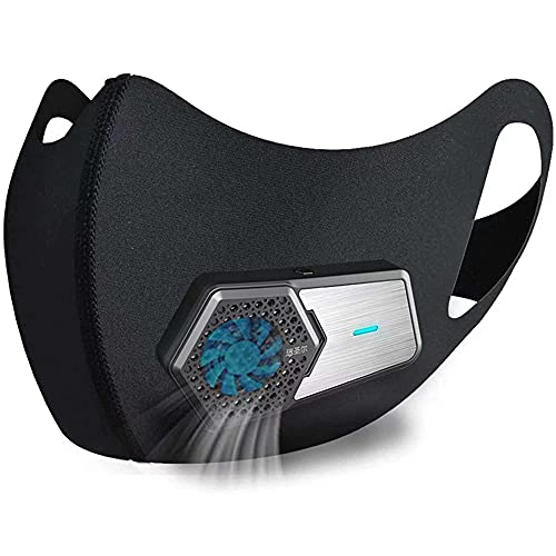 Rsenr LSGTT Personal Smart Electric Air Face Mask,Reusable Wearable Air Purifiers Mask,With Fan for Air Supply, Used for Cycling,Running, Weeding, Outdoor Sports - Image 1