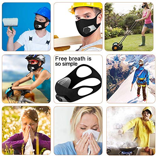 Rsenr LSGTT Personal Smart Electric Air Face Mask,Reusable Wearable Air Purifiers Mask,With Fan for Air Supply, Used for Cycling,Running, Weeding, Outdoor Sports - Image 5