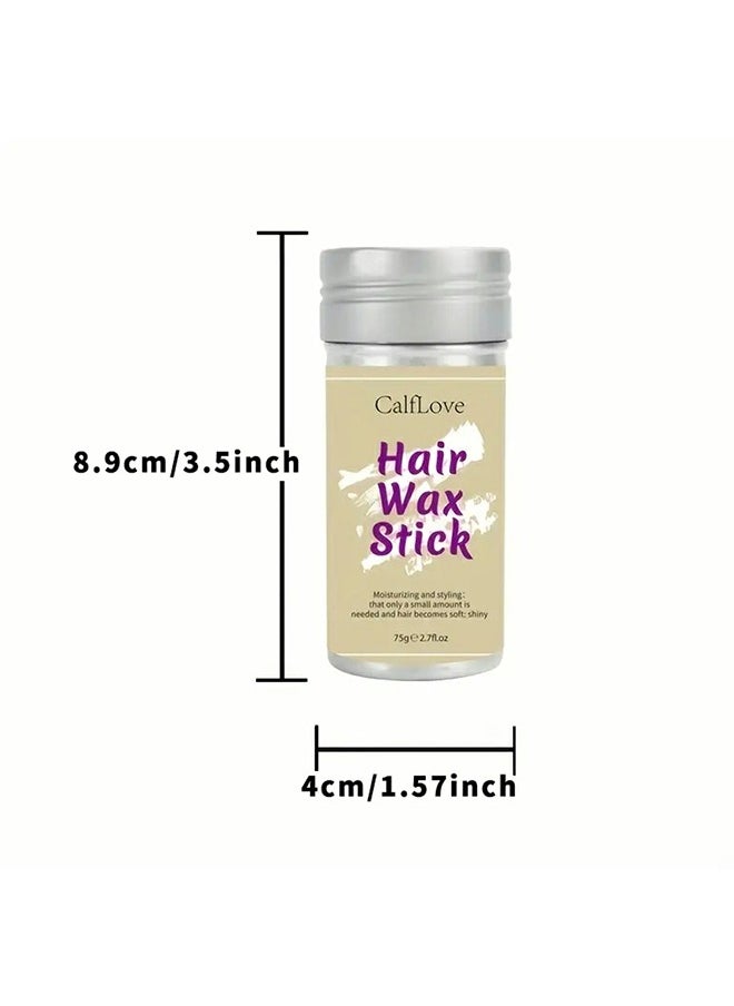 CalfLove Hair Wax Stick Strong and Long Lasting,Contains Avocado And Beeswax To nourish Your Hair,Hold Non Greasy Styling Wax for Flyaways Edge Frizz Hair Suitable for Unisex  - Image 3