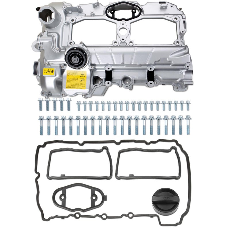 MITZONE N20 Upgrade Aluminum Valve Cover with Gasket Bolts Kit Oil Cap for BMW 20122018 528i 528i xDrive 328i 328i GT xDrive 320i x5 x3 X1 428i z4 20L Replace 11127588412