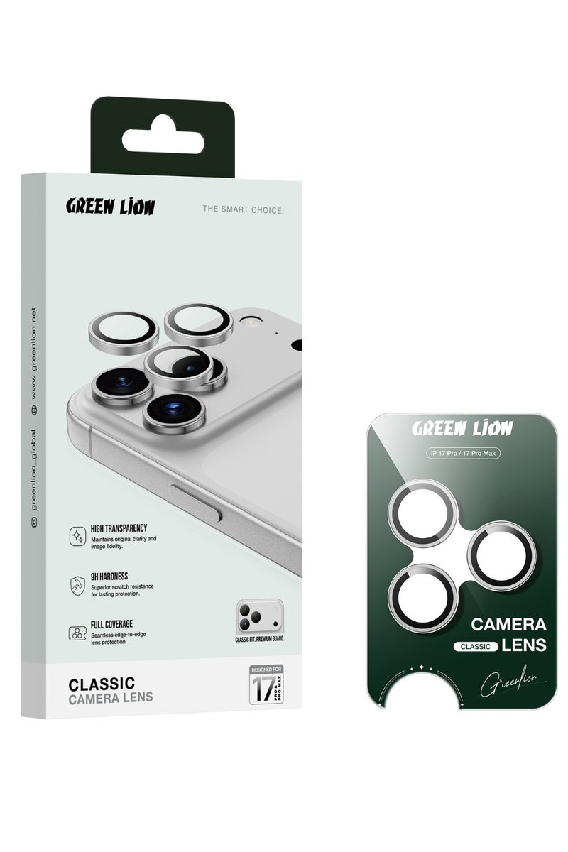GREEN LION iPhone 17 Pro / Pro max Classic Camera Lens / Shockproof lens / Clear & Shining view / Better Photoshoot Quality/ Anti Fingerprint/ Easy installation lens - Orange Titanium - Image 5