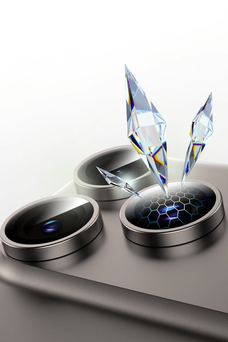 GREEN LION iPhone 17 Pro / Pro max Classic Camera Lens / Shockproof lens / Clear & Shining view / Better Photoshoot Quality/ Anti Fingerprint/ Easy installation lens - Orange Titanium - Image 2