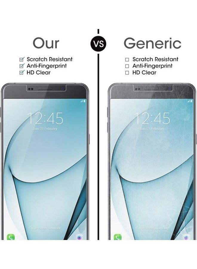 NIBEMINENT 100-Piece 9H 2.5D Screen Protector Tempered Glass For Samsung Galaxy A9 Pro (2016) Clear - Image 4