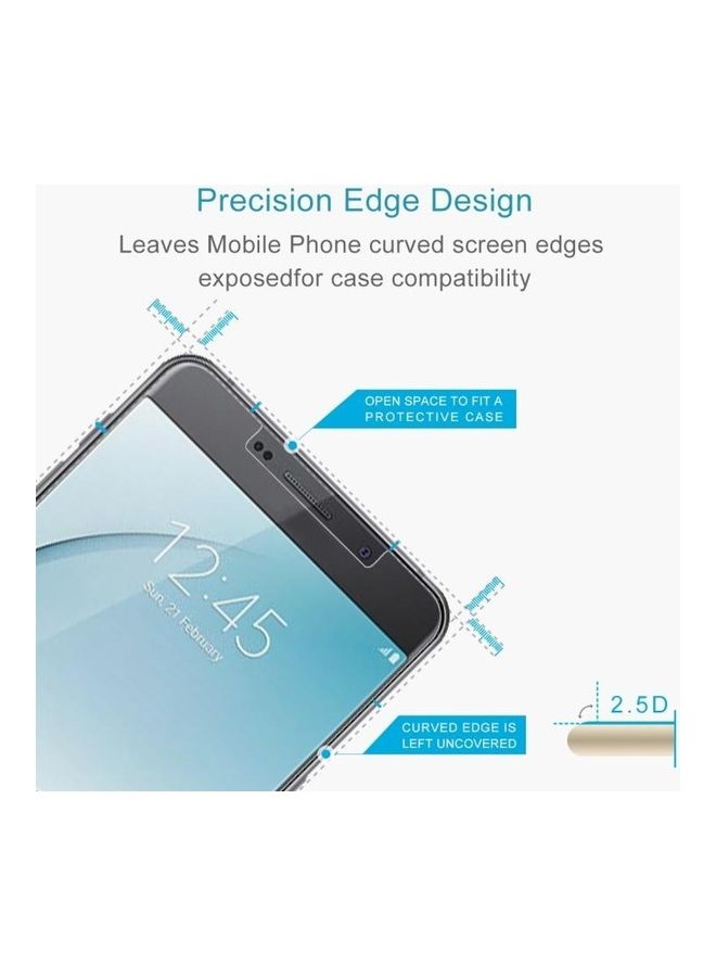 NIBEMINENT 100-Piece 9H 2.5D Screen Protector Tempered Glass For Samsung Galaxy A9 Pro (2016) Clear - Image 3