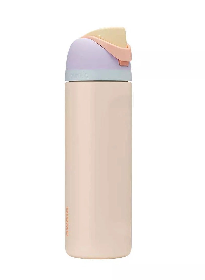 زجاجة مياه معزولة من الفولاذ المقاوم للصدأ من فريسيب مع مصاصة للرياضة والسفر والمدرسة، زجاجة مياه رياضية خالية من مادة BPA، 24 أونصة