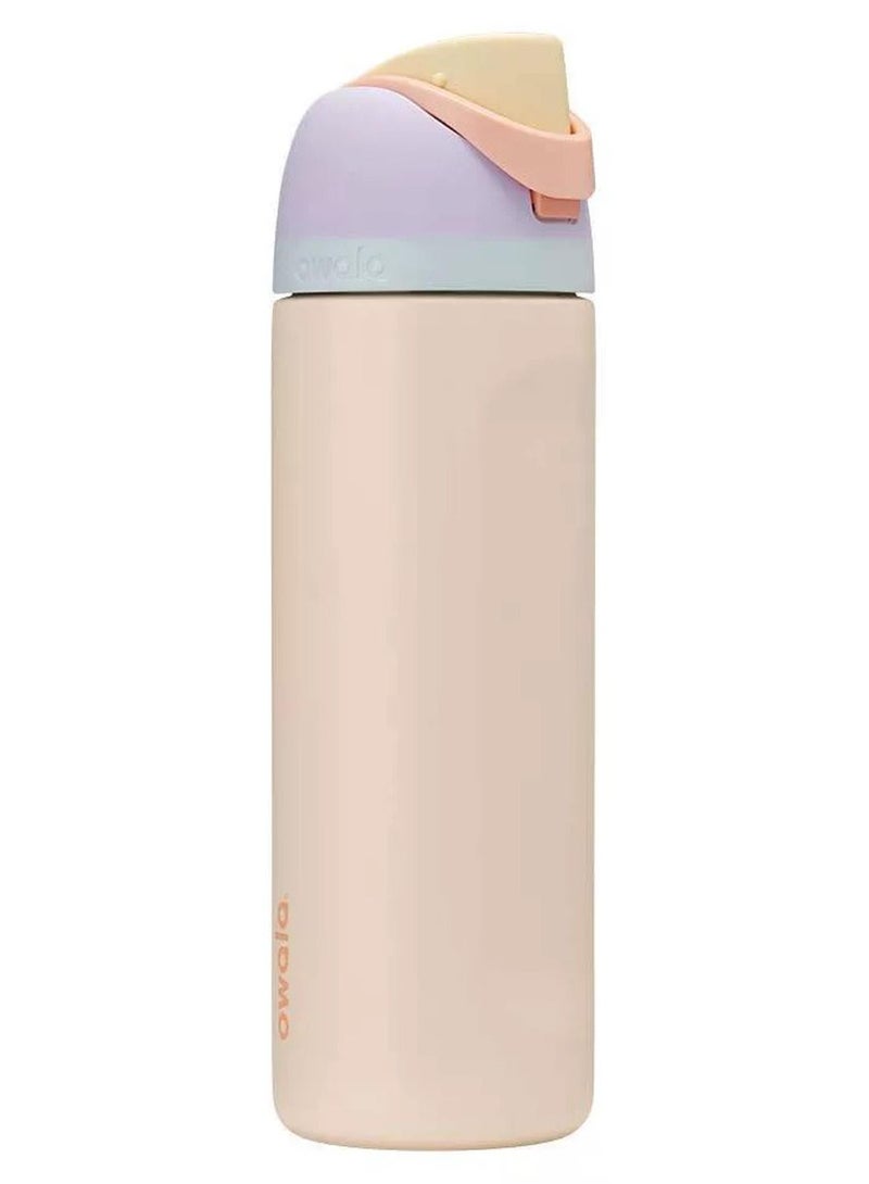 زجاجة مياه معزولة من الفولاذ المقاوم للصدأ من فريسيب مع مصاصة للرياضة والسفر والمدرسة، زجاجة مياه رياضية خالية من مادة BPA، 24 أونصة