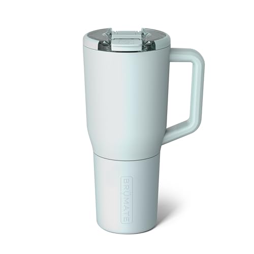 BrÃ¼Mate BrüMate Müv - 35oz 100% Leak Proof Insulated Coffee Mug with Handle & Lid - Stainless Steel Coffee Travel Mug - Double Walled Coffee Cup (Blue Agave) - Image 1