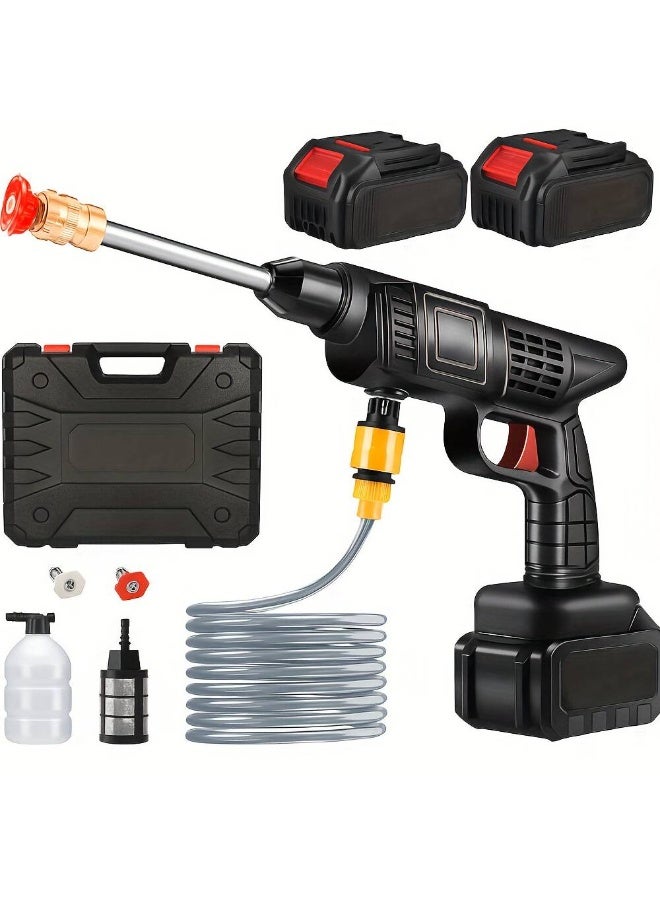 HYX Cordless High - Pressure Washer - Portable Electric Car Washer with Foam Cannon, Ideal for Car Cleaning and Floor Washing - Image 2