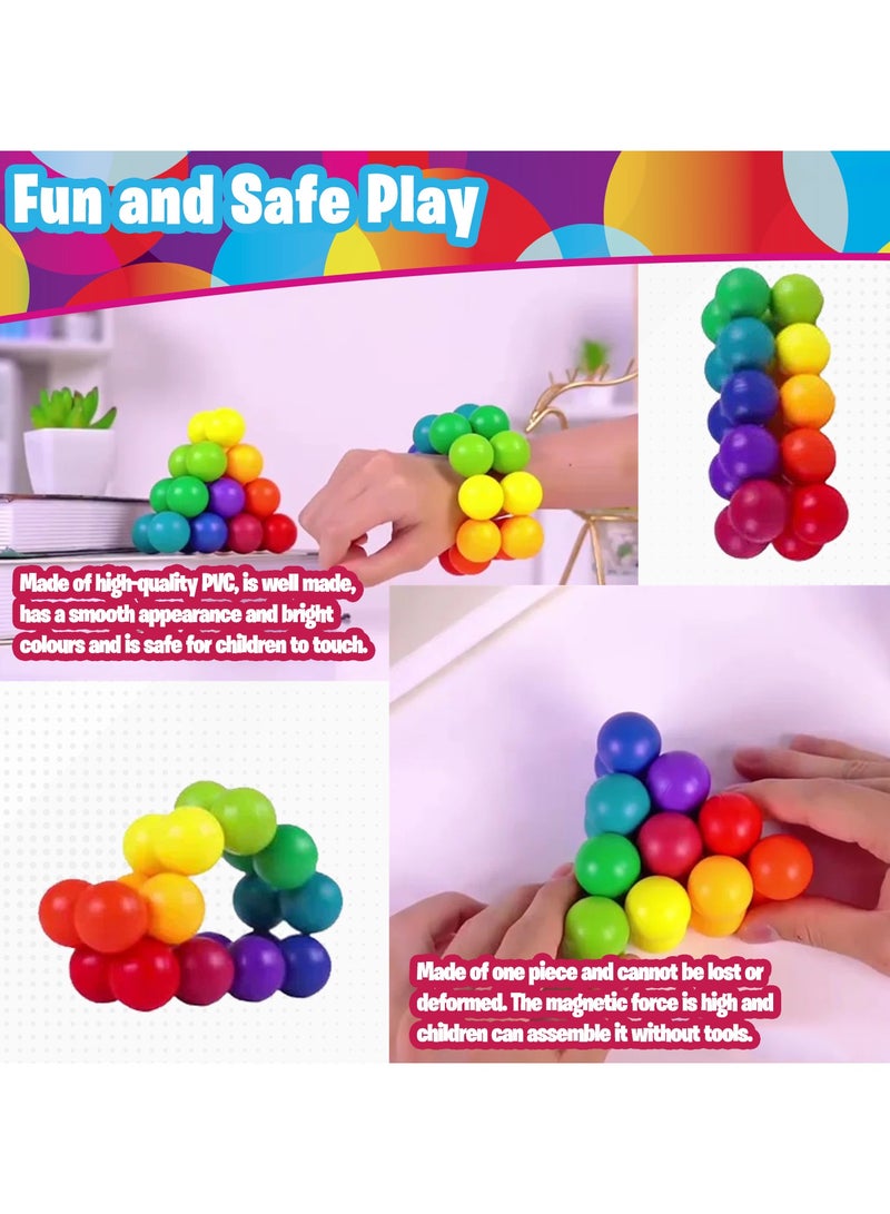 المنزل الذكي كرات تخفيف التوتر المنزلية الذكية للأطفال الصغار والكبار، ألعاب فيدجيت تويز التعليمية، لعبة كرة ألغاز للأنشطة - Image 2