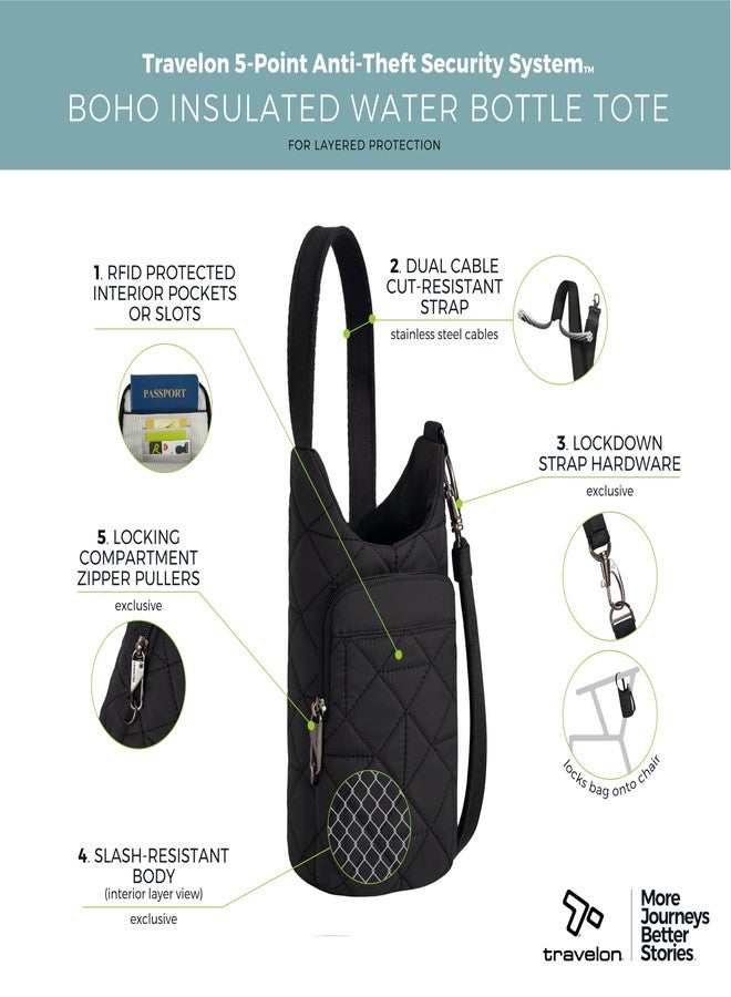 Travelon Anti-Theft Boho Insulated Water Bottle Tote - Image 3