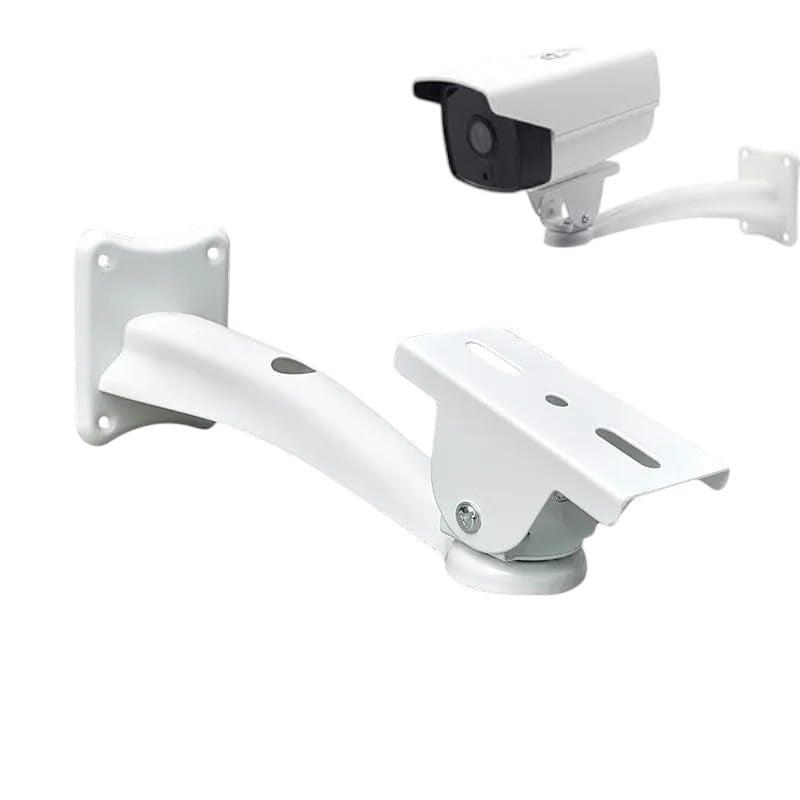 MAXXION CCTV Camera Stand Wall Mount, 18 cm / 7 Inch, Heavy Duty Metal Bracket for Security & Bullet Cameras, Adjustable 90° Tilt, Universal Indoor Outdoor Use, Rust-Resistant – Pack of 1 - Image 1
