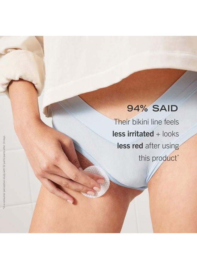First Aid Beauty وسادات الشعر الناشئ مع BHA + AHA - وسادات علاج ما بعد الحلاقة للمساعدة في منع نتوءات الحلاقة للرجال والنساء - تقشير الإبطين ومنطقة البيكيني - قابلة للتحلل للاستخدام اليومي - 28 وسادة - Image 3