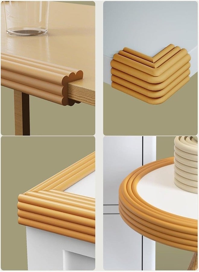 Oicia Baby Safety Edge & Corner Guards 2 Meters Child Safety Bumper Strip Baby Proofing Edge Protector Sharp Furniture Table Wall Protection Strip Corner Protectors for Child (Pack of 1 Golden) - Image 5