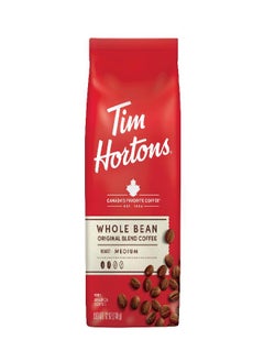 Tim Hortons Tim Hortons Whole Bean Original, Medium Roast Coffee, Made with 100% Arabica Beans, 12 Ounce Bag 