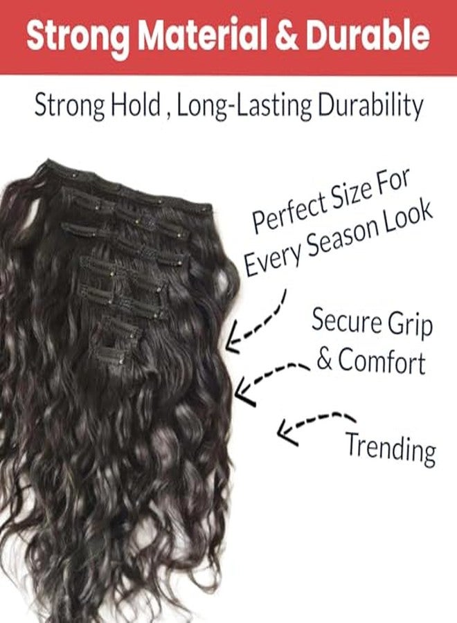 ETSAP Hair Extension Clips For Women & Men (15 Pcs) - Hair Patch Clip - Hair Attached Snap Wig Clips (Black) (3.4 cm) - Image 4