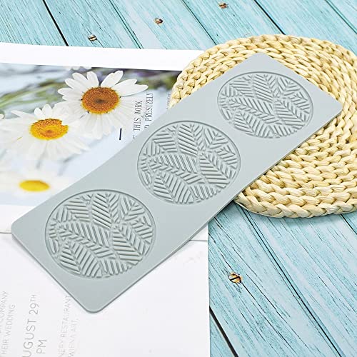 TUKE Hollow Tree Leaves Silicone Mold Fern Leaf Pteridophyte DIY Chocolate Candy Fondant 3D Lotus Cake Clay Mould for Cupcake Topper Decoration Sugar Craft Desserts (G_11x3.8x0.12inch), (BH0966) - Image 2