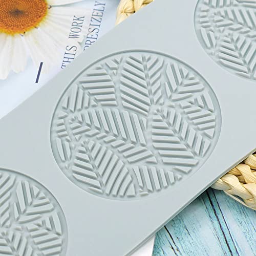 TUKE Hollow Tree Leaves Silicone Mold Fern Leaf Pteridophyte DIY Chocolate Candy Fondant 3D Lotus Cake Clay Mould for Cupcake Topper Decoration Sugar Craft Desserts (G_11x3.8x0.12inch), (BH0966) - Image 3