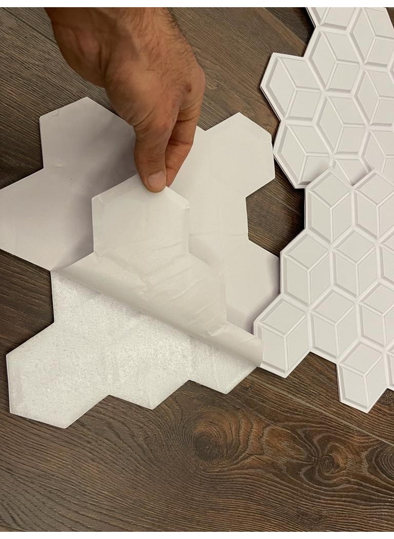 Technosmart 30X30CM 3D Self Adhesive Wallpaper Covering Waterproof Decoration Kitchen Bathroom  - Image 3