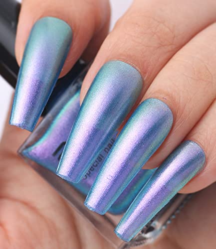 Major Dijit Chameleon Nail Polish Holographic Glitter Quick Dry Nail Polish Shimmer Iridescent Chrome Nail Art Varnish 03