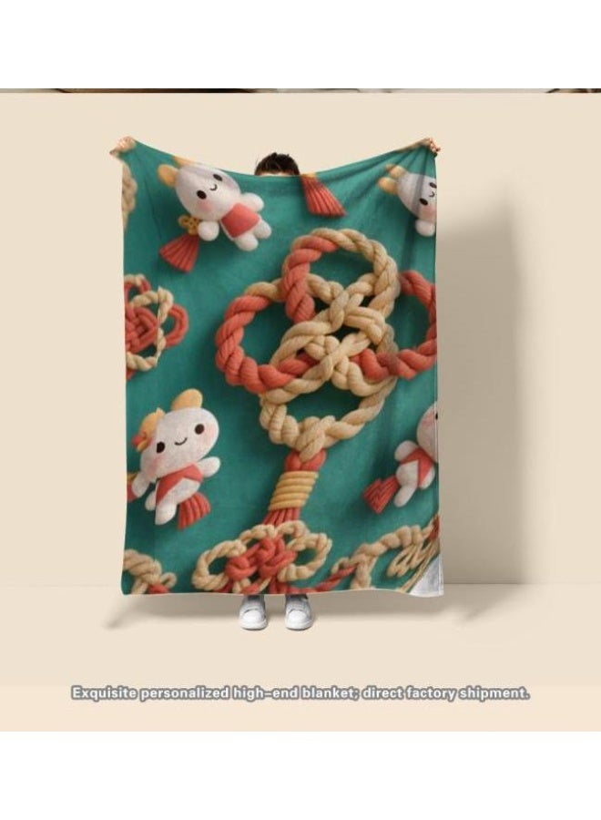 عام بطانية رقيقة من الفانيلا (حرارة ومريحة، ومناسبة للنوم واستخدام اللعبة والغبار والرمل) 150 سم * 200 سم - 21 - Image 1