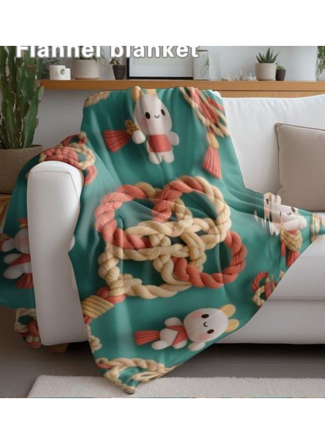 عام بطانية رقيقة من الفانيلا (حرارة ومريحة، ومناسبة للنوم واستخدام اللعبة والغبار والرمل) 150 سم * 200 سم - 21 - Image 4