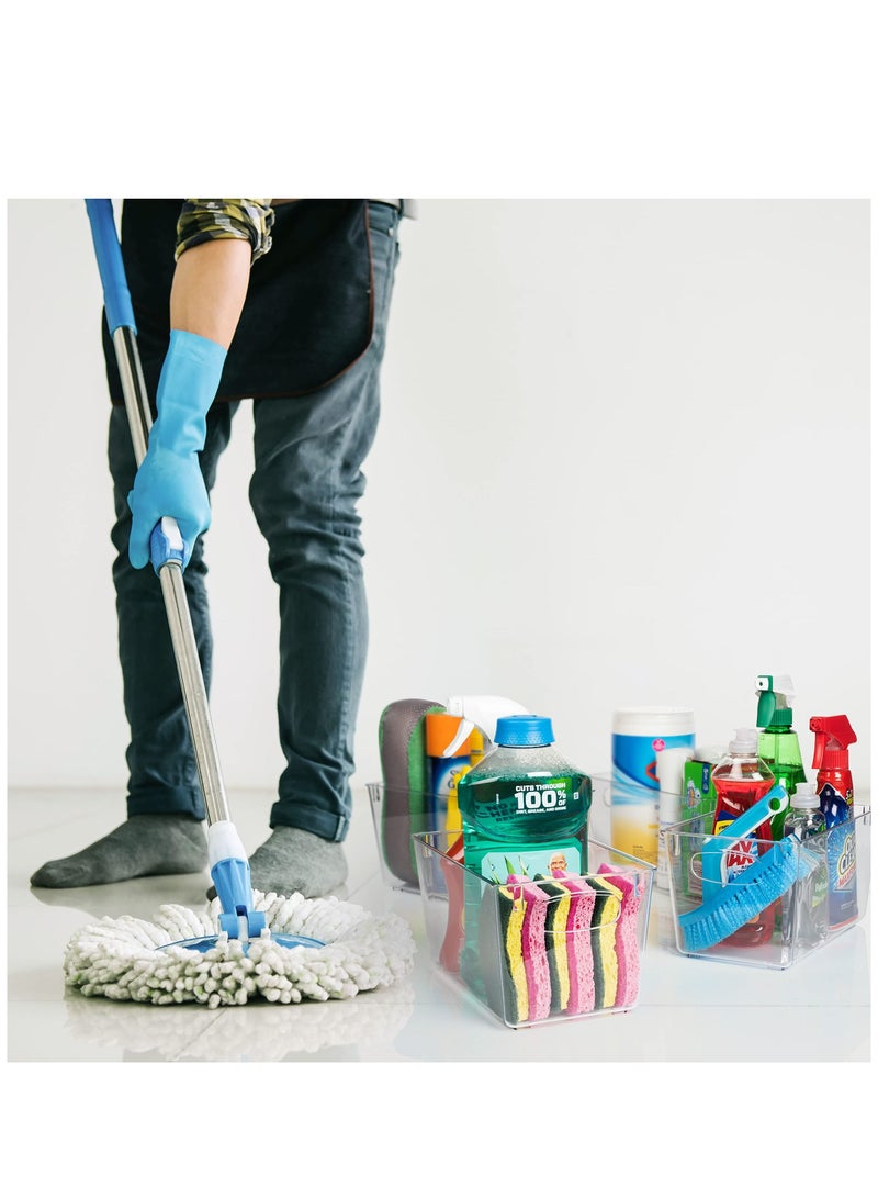 Arabest Shelf Tray Cabinet Organizer Plastic Storage Bins Pantry Organization Perfect for Kitchen Organization or Pantry Storage Refrigerator Organizer - Image 5