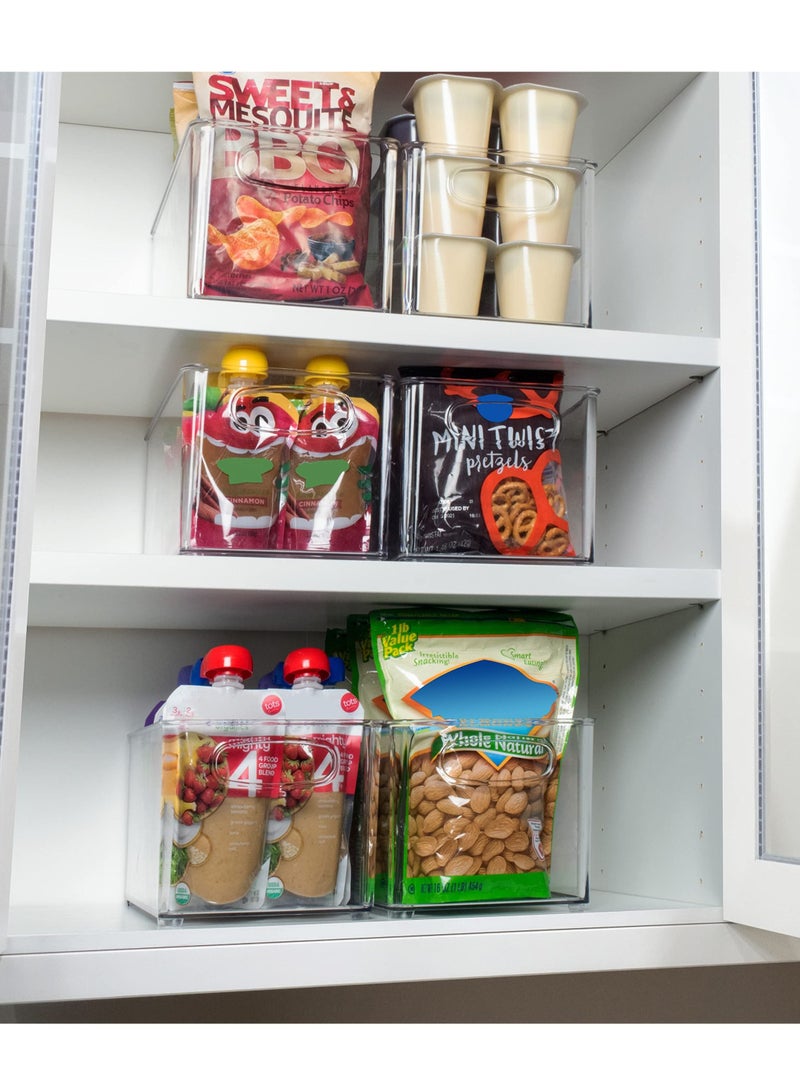 Arabest Shelf Tray Cabinet Organizer Plastic Storage Bins Pantry Organization Perfect for Kitchen Organization or Pantry Storage Refrigerator Organizer - Image 3