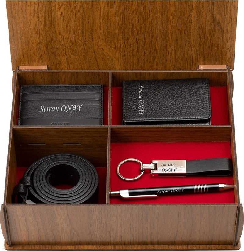 Grande 1414 Leather Men's Wallet & Card Holder and Belt Set  - Image 1