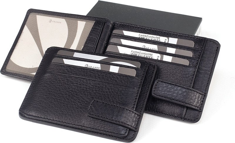 Grande 1414 Leather Men's Wallet & Card Holder and Belt Set  - Image 4
