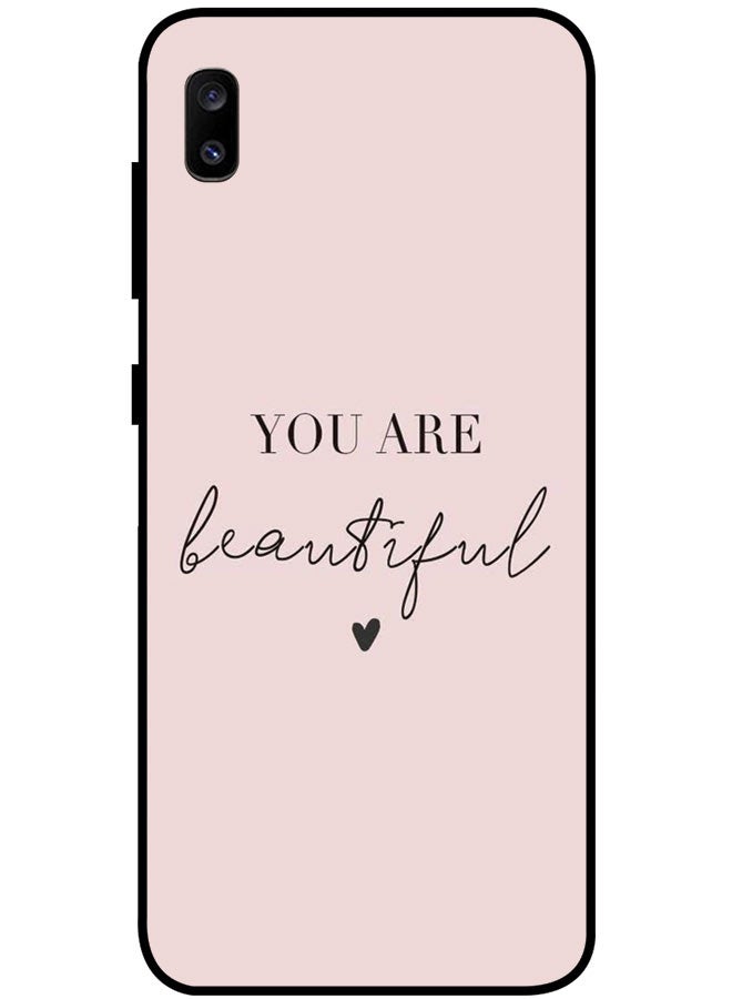 EYE CATCH Protective Case Cover For Samsung Galaxy A20 Smart Series Printed Protective Case Cover for Samsung A20 You Are Beautiful - Image 1