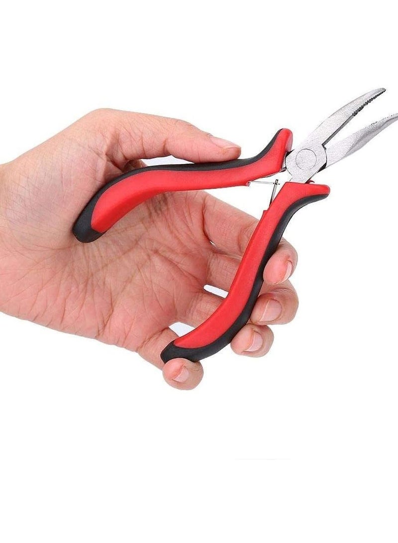 إستيل عدة وصلات شعر مستعار مجموعة كماشة رأس حلقي مع 500 قطعة ملحقات إطالة الشعر من حلقات صغيرة (بيج) - Image 4