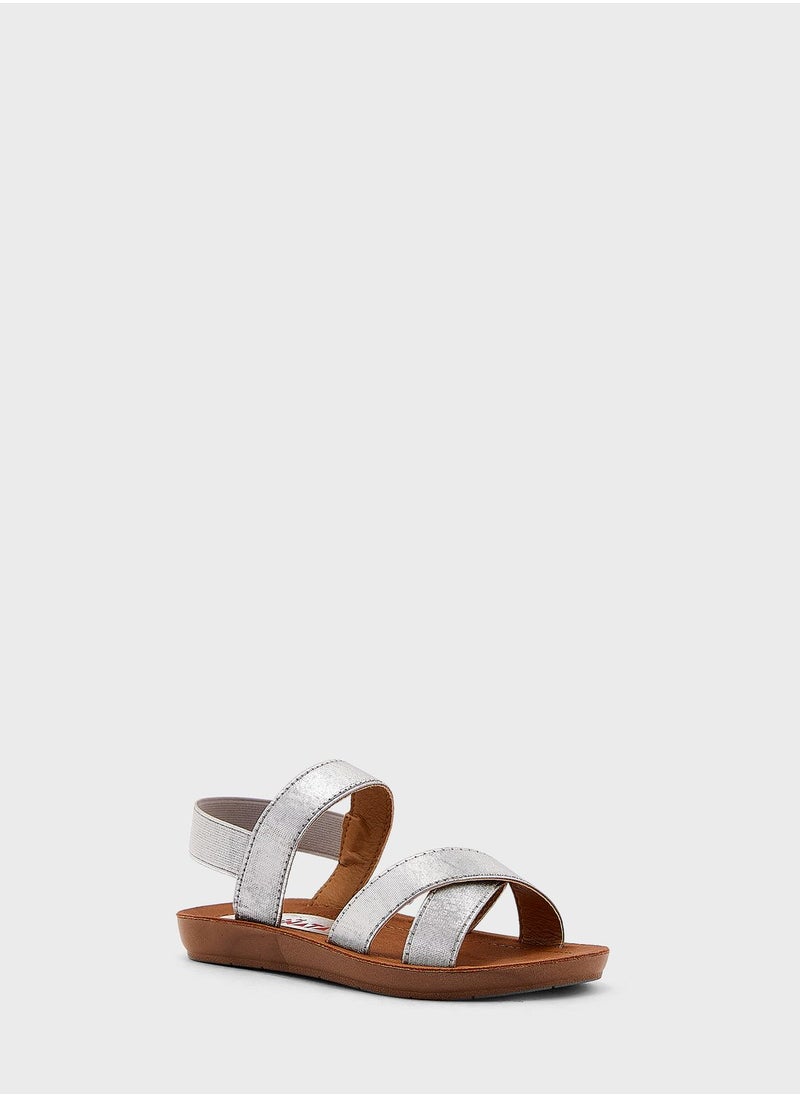 Pinata - Elasticated Cross Over Sandal - Image 1