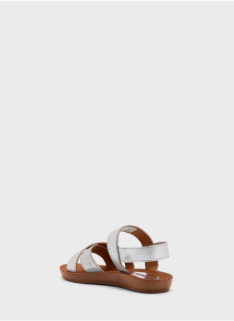 Pinata - Elasticated Cross Over Sandal - Image 1