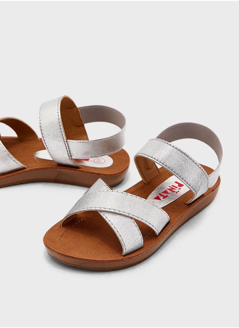 Pinata - Elasticated Cross Over Sandal - Image 1