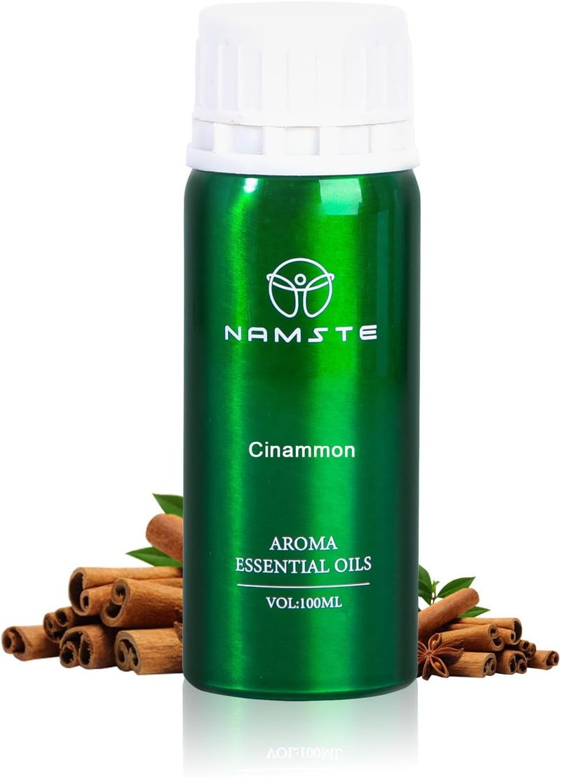 3.38 Fl. Oz Cinammon Aroma Essential Oil - 100% Pure And Natural Essential Oils for Diffusers | Aromatherapy Oil for Relaxation, Sleep - Image 1