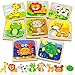 Benresive Wooden Toddler Puzzles 8pcs Animal Montessori Toys for 13 Year Old Boys  Girls Learning Educational Preschool Toys Great Easter Basket Stuffers Gifts for 1 2 3 Year Olds - Image 4