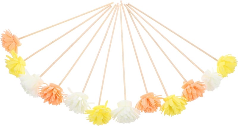 12pcs Rattan Reed Diffuser Sticks Essential Oil Diffuser Refills for Flower Scent Easy to Use - Image 1