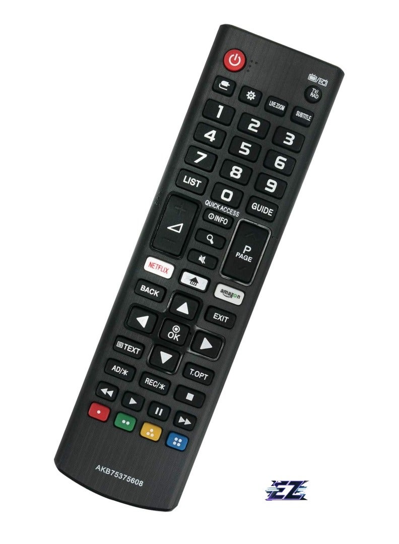 ELTRAZONE "New Remote Control AKB75375608 for LG 32LK61, 32LK62, 43LK59, 43LK61, 43UK63, 43UK64, 43UK65, 43UK67, 43UK69, 49UK63, 49UK64, 49UK75, 50UK64, 50UK65, 50UK67, 50UK69, 55SK80, 55UK64, 55UK65 TV – Includes Battery" - Image 2