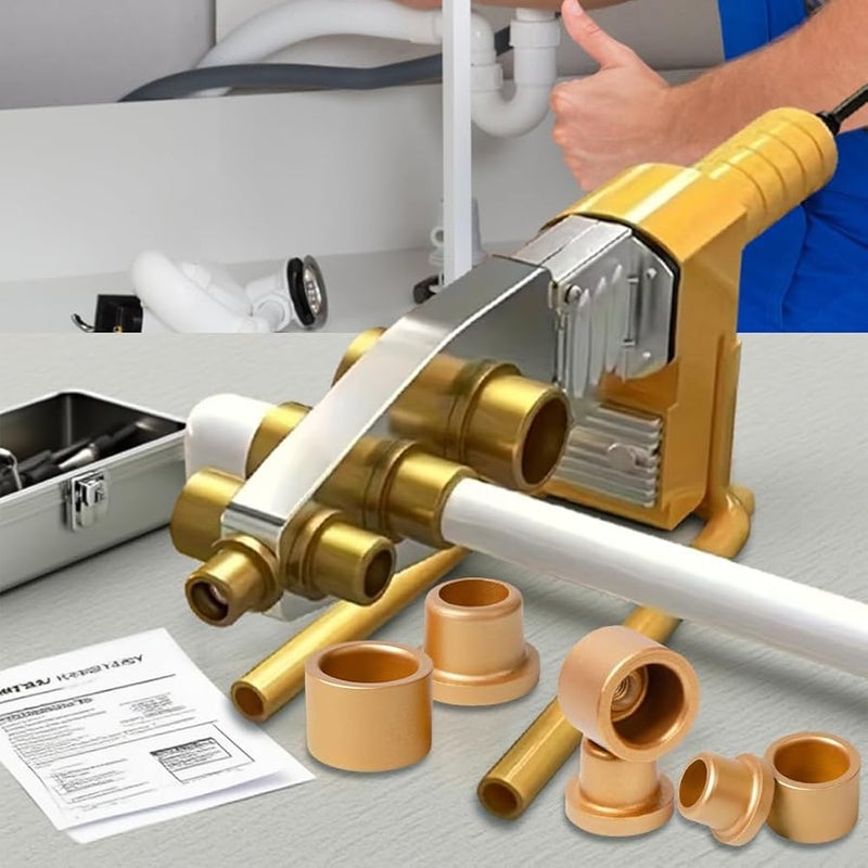 آلة لحام أنابيب PPR الثقيلة غير اللاصقة رأس مع 3 أطراف معدنية - Image 3