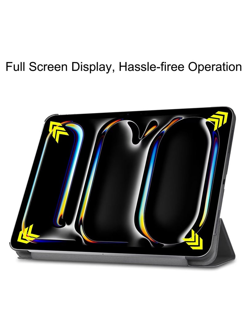 Case Cover for iPad Pro 11 inch (2024 5th M4 / 2025 6th M5), Auto Wake/Sleep, Comfortable Skin Touch, Slim Trifold Stand Protective Cover - Image 4