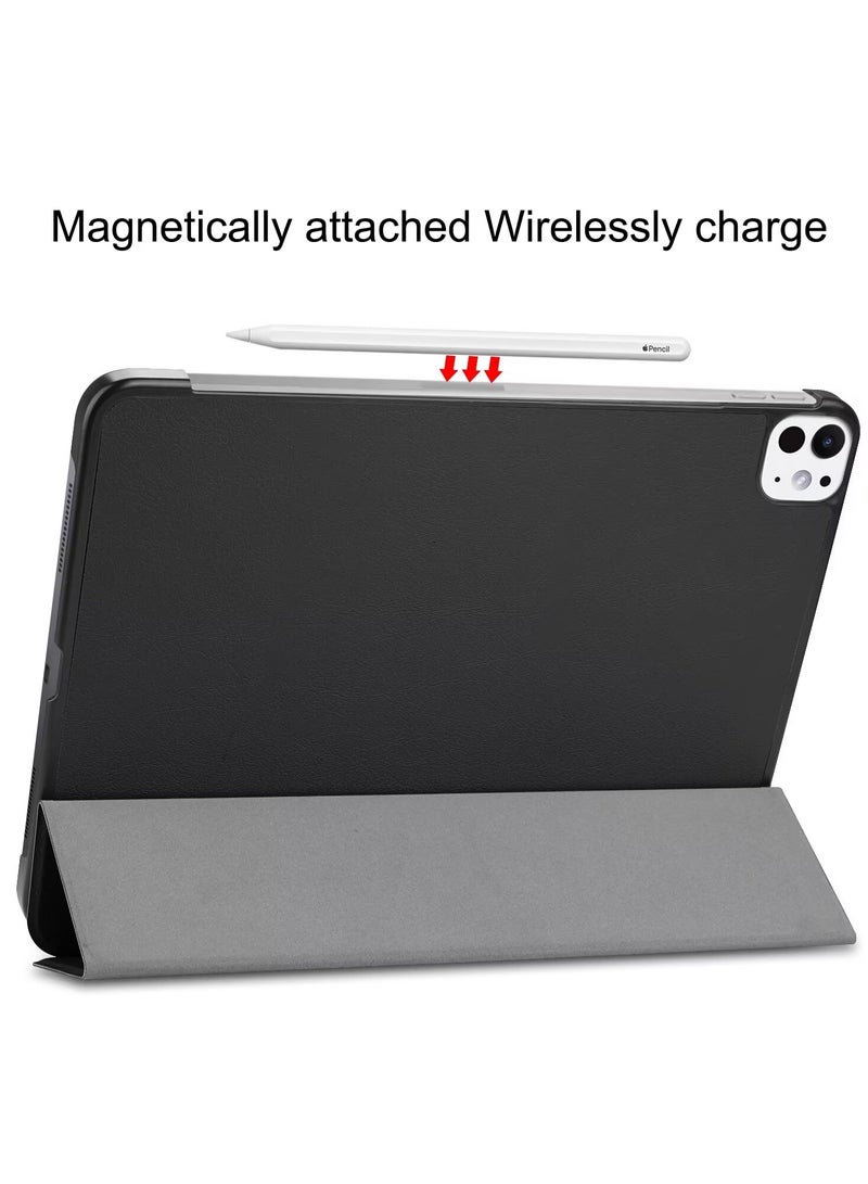 Case Cover for iPad Pro 11 inch (2024 5th M4 / 2025 6th M5), Auto Wake/Sleep, Comfortable Skin Touch, Slim Trifold Stand Protective Cover - Image 5