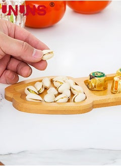 UNUNS Bone Shaped Wooden Serving Tray,Serving Tray With 3 Compartments,Funny Cutlery Kitchen Meat Cheese Platter  - Image 4