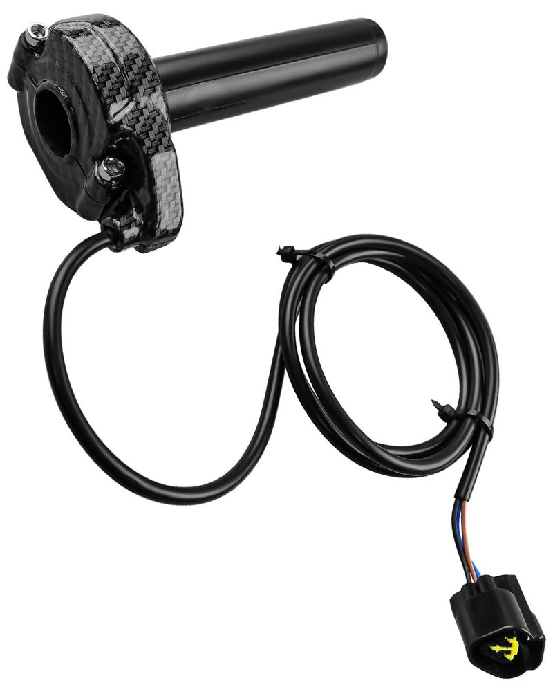 TIKSCIENCE Imitation Carbon Fiber Throttle Fit for Sur-Ron Surron Light Bee Sur Ron S Surron X Surron X160/Surron X260, Throttle Handle Cable Throttle Kit - Image 1