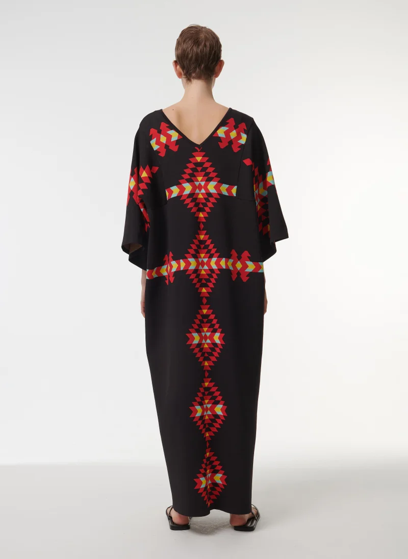 Leem  Jacquard Knitted Kaftan for Women | Best Price UAE