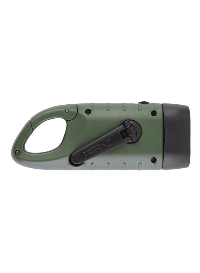 NIBEMINENT Hand Crank Emergency Solar Flashlight With 3 LED Black/Army Green - Image 3