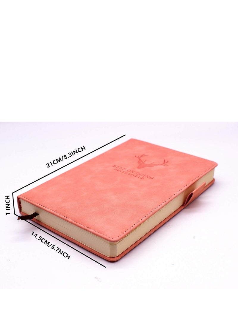A5 Pink Hardcover Notebook Journal - Premium Thick Paper, Lined s for Executive Use, Perfect for College and Daily Notes