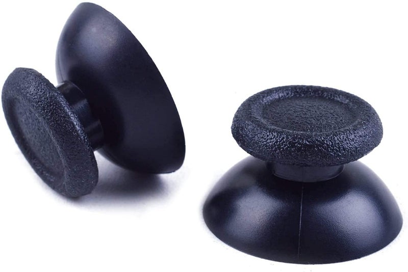 GAMENOPHOBIA Replacement Analog 3D Joystick Caps for Sony PS4 Controller | Thumbstick Grip Covers | Black (2PCS) - Image 1